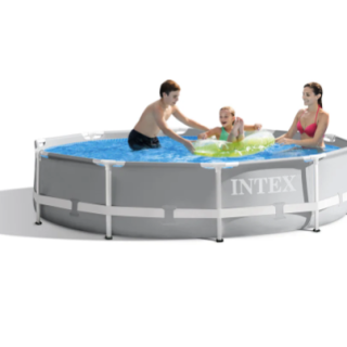 Piscina Estructural Redonda INTEX Prism Frame 305 x 76 cm, 4.485L, con Bomba