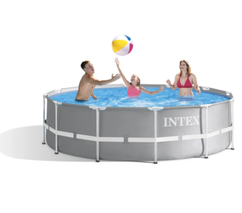Piscina Estructural Redonda Prism Frame INTEX 366 x 99 cm, 8,592L, con Bomba
