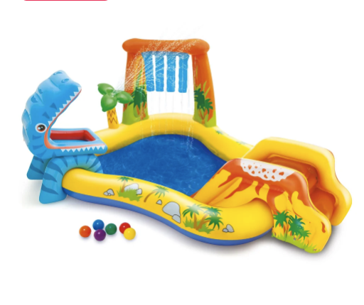 Piscina Centro de Juegos Inflable INTEX Dinosaurio