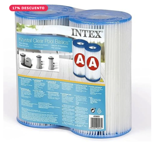 Pack 2 Cartuchos Filtro INTEX Tipo A